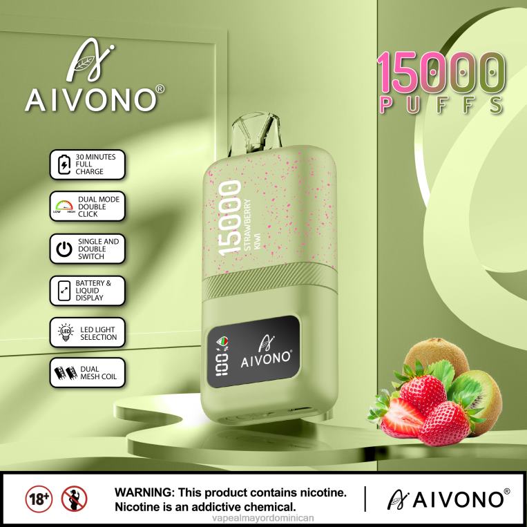 Mayorista Vapeo ZFFP063 Aivono AIM magic 15000 kiwi fresa