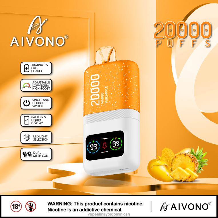 Tienda De Vapeo Al Por Mayor ZFFP077 Aivono AIM magic 20000 mango piña