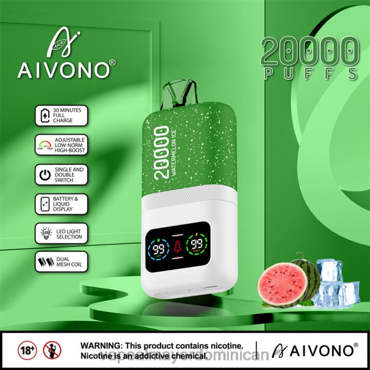 Vapeo Al Por Mayor ZFFP075 Aivono AIM magic 20000 hielo de sandia
