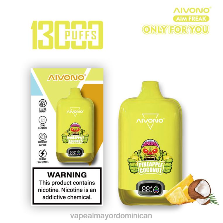 Productos De Vapeo Al Por Mayor ZFFP0248 Aivono AIM FREAK 13000 coco piña