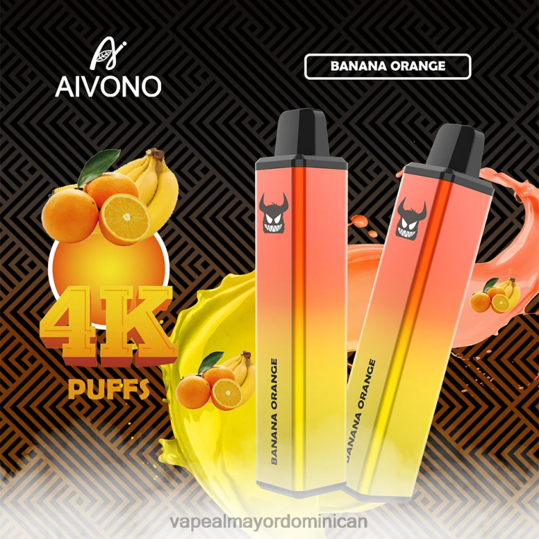 Productos De Vapeo Al Por Mayor ZFFP0258 Aivono AIM FREAK 4000 plátano naranja