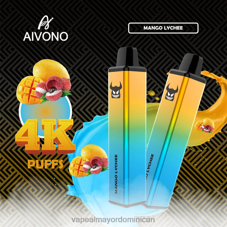 Tienda De Vapeo Al Por Mayor República Dominicana ZFFP0262 Aivono AIM FREAK 4000 lichi de mango