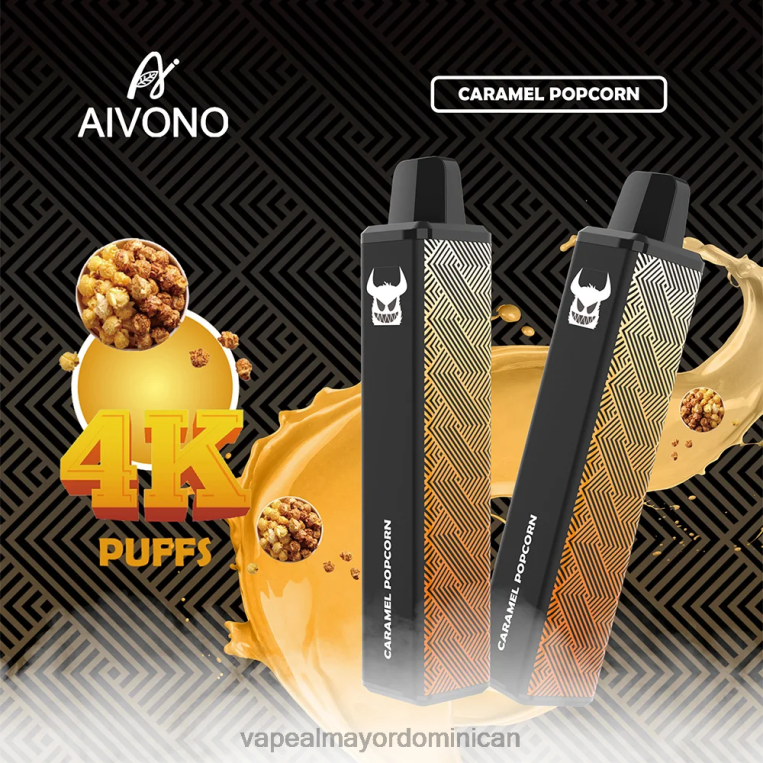 Vape Al Mayor Dominican ZFFP0261 Aivono AIM FREAK 4000 palomitas de caramelo