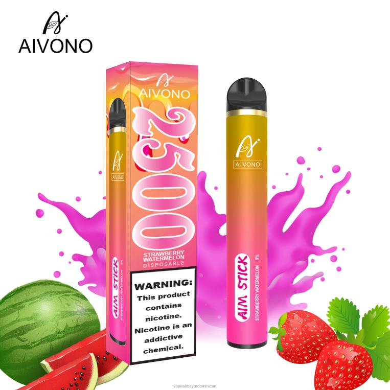 Liquido De Vape Al Por Mayor En República Dominicana ZFFP0149 Aivono AIM STICK 2500 sandia fresa