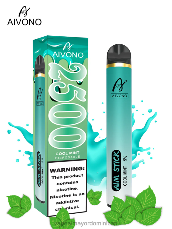 Liquido De Vape Al Por Mayor En República Dominicana ZFFP0159 Aivono AIM STICK 2500 menta fresca