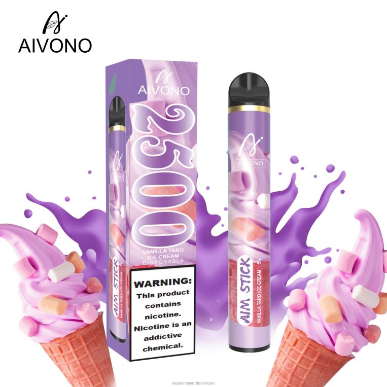 Tienda De Vapeo Al Por Mayor ZFFP0147 Aivono AIM STICK 2500 helado de vainilla y taro