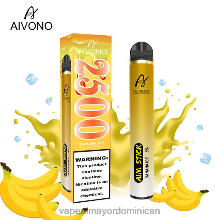 Vape Al Mayor Dominican ZFFP0151 Aivono AIM STICK 2500 hielo de plátano
