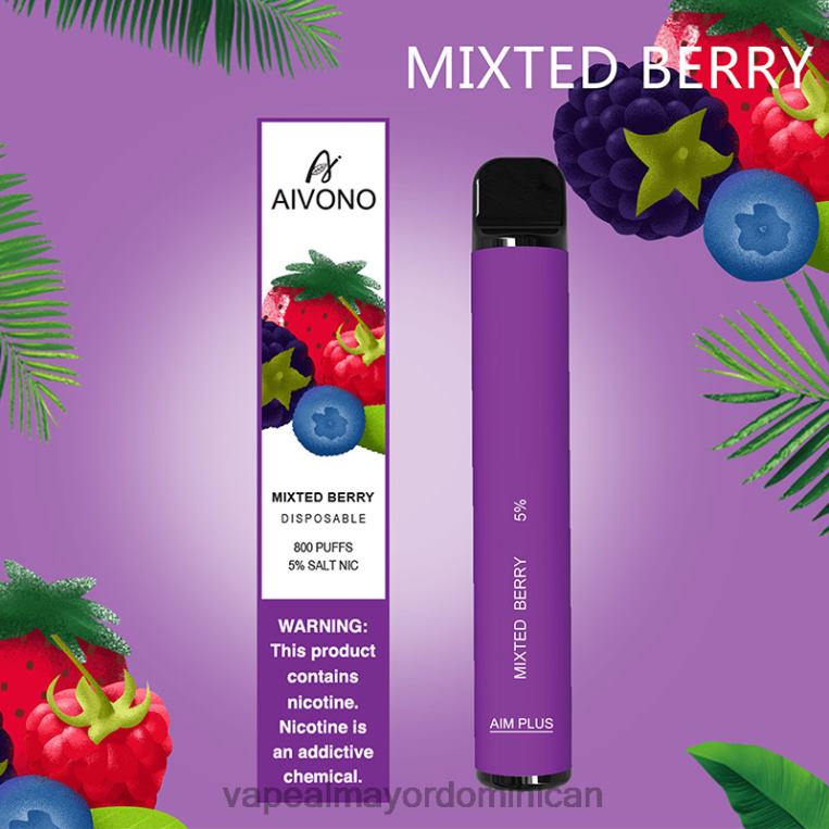 Productos De Vapeo Al Por Mayor ZFFP0188 Aivono AIM PLUS 800 bayas mixtas