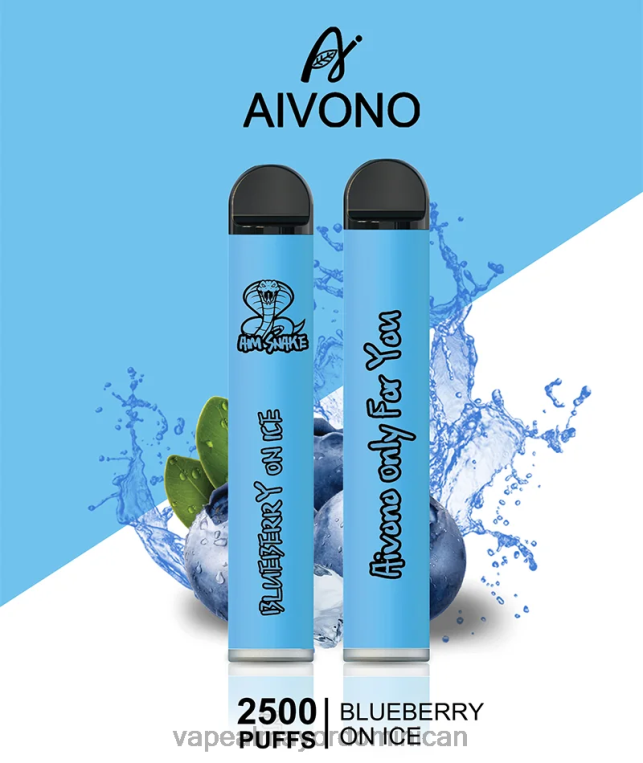 Liquido De Vape Al Por Mayor En República Dominicana ZFFP0299 Aivono AIM SNAKE 2500 arándano en hielo