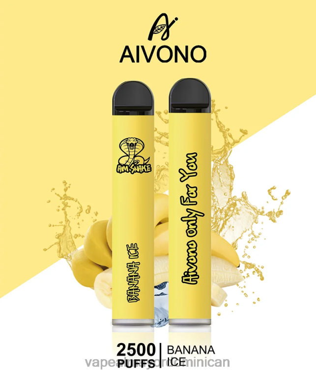 Productos De Vapeo Al Por Mayor ZFFP0298 Aivono AIM SNAKE 2500 hielo de plátano