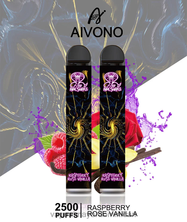 Tienda De Vapeo Al Por Mayor ZFFP0317 Aivono AIM SNAKE 2500 frambuesa rosa vainilla
