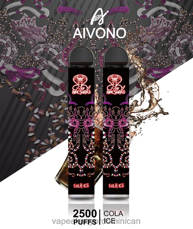 Vape Al Mayor Dominican ZFFP0301 Aivono AIM SNAKE 2500 hielo de cola