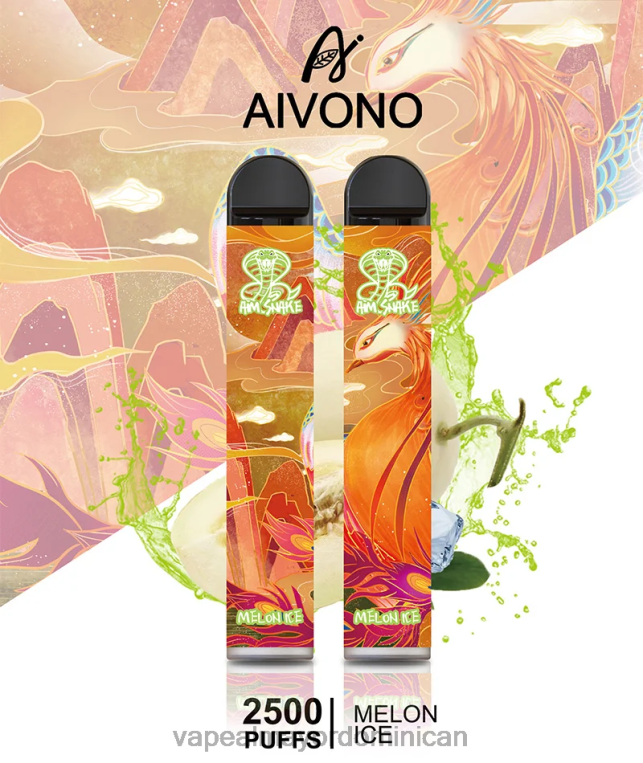 Vape Al Mayor Dominican ZFFP0311 Aivono AIM SNAKE 2500 hielo de melón
