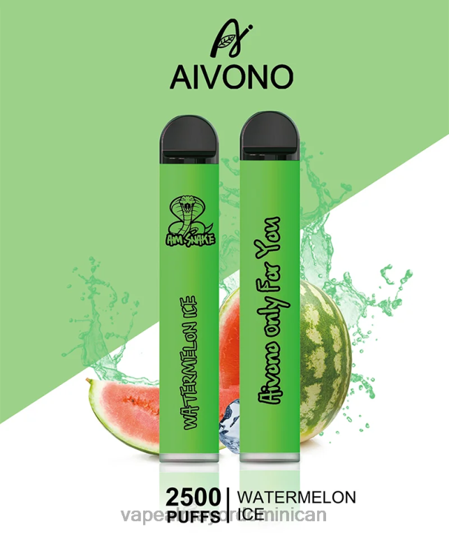 Vape Al Mayor Dominican ZFFP0321 Aivono AIM SNAKE 2500 hielo de sandia