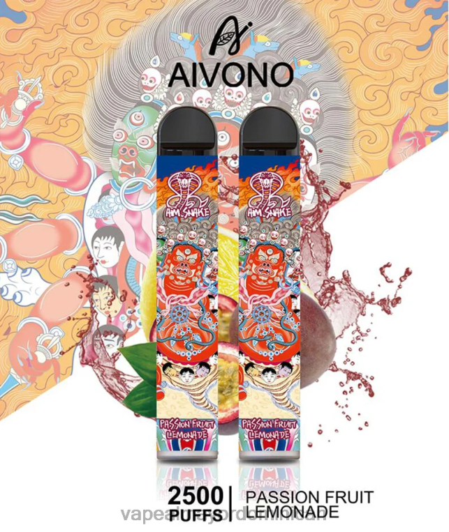 Vapeo Al Por Mayor ZFFP0315 Aivono AIM SNAKE 2500 limonada de maracuyá