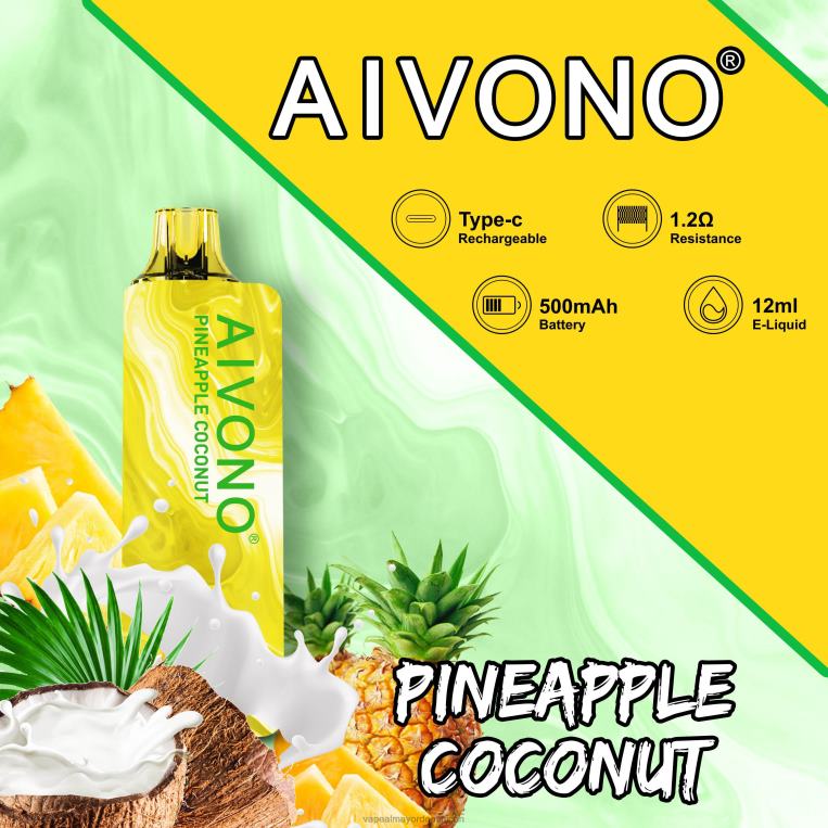 Distribuidor Vapeo Al Por Mayor ZFFP0106 Aivono AIM GUN 7000 coco piña