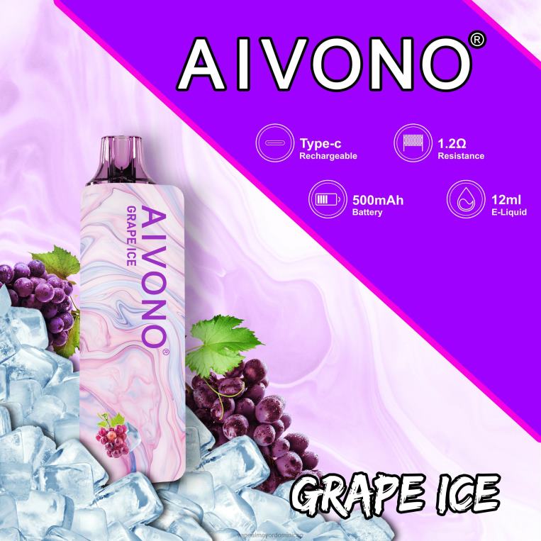 Tienda De Vapeo Al Por Mayor República Dominicana ZFFP0102 Aivono AIM GUN 7000 hielo de uva