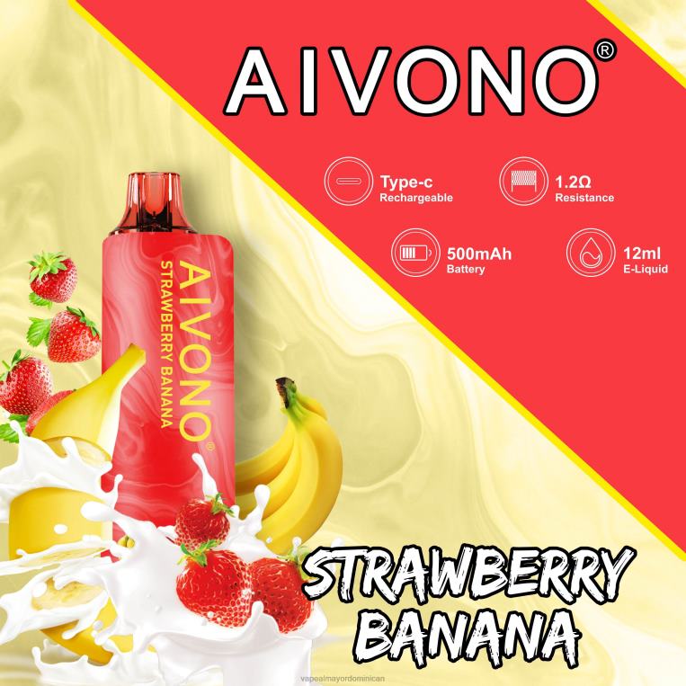 Tienda De Vapeo Al Por Mayor ZFFP0107 Aivono AIM GUN 7000 plátano fresa