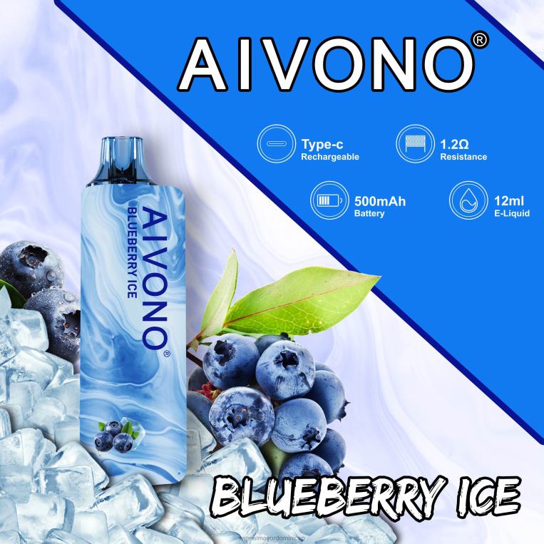 Vape Desechable ZFFP0104 Aivono AIM GUN 7000 hielo de arándanos