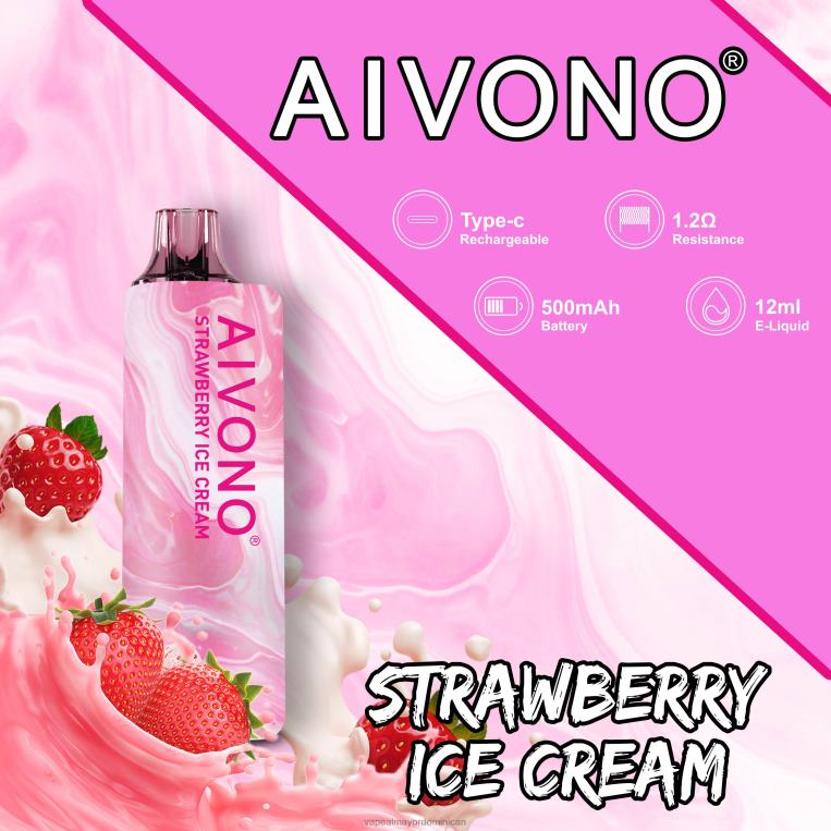 Vapeo Al Por Mayor ZFFP0105 Aivono AIM GUN 7000 helado de fresa