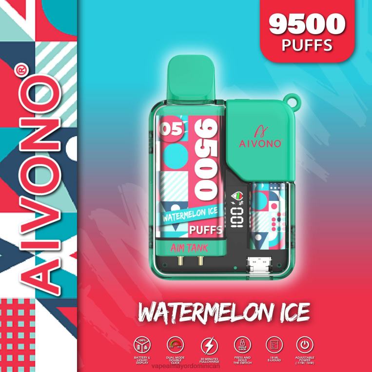 Tienda De Vapeo Al Por Mayor ZFFP037 Aivono AIM TANK 9500 hielo de sandia