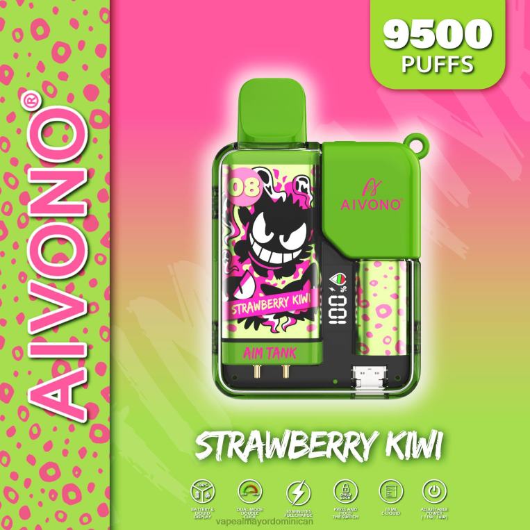 Tienda De Vapeo Al Por Mayor ZFFP047 Aivono AIM TANK 9500 kiwi fresa