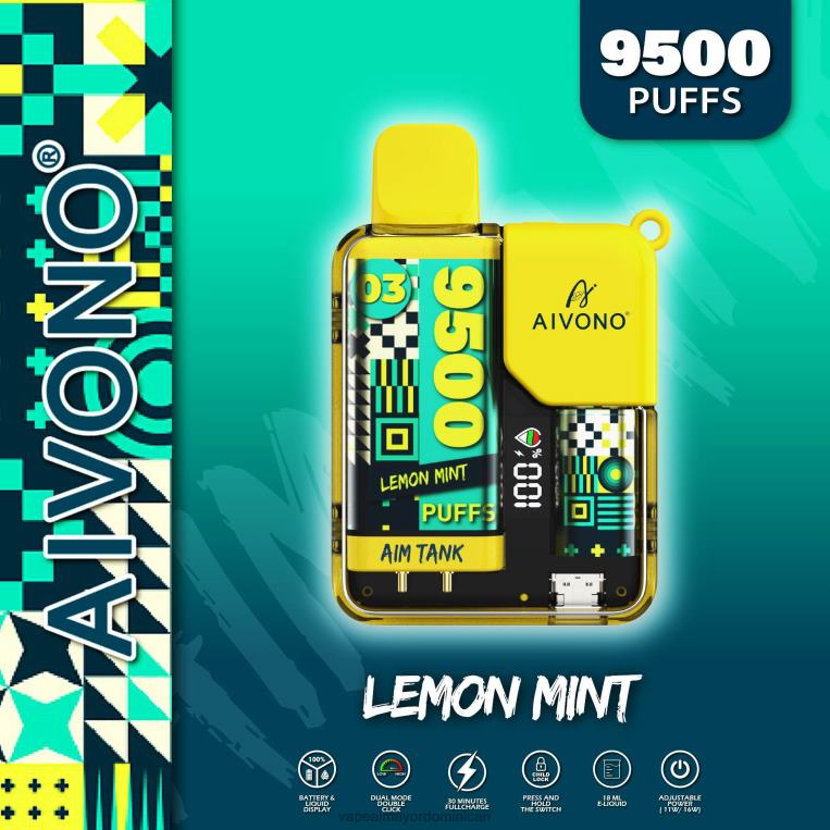 Vapeo Al Por Mayor ZFFP035 Aivono AIM TANK 9500 menta limon