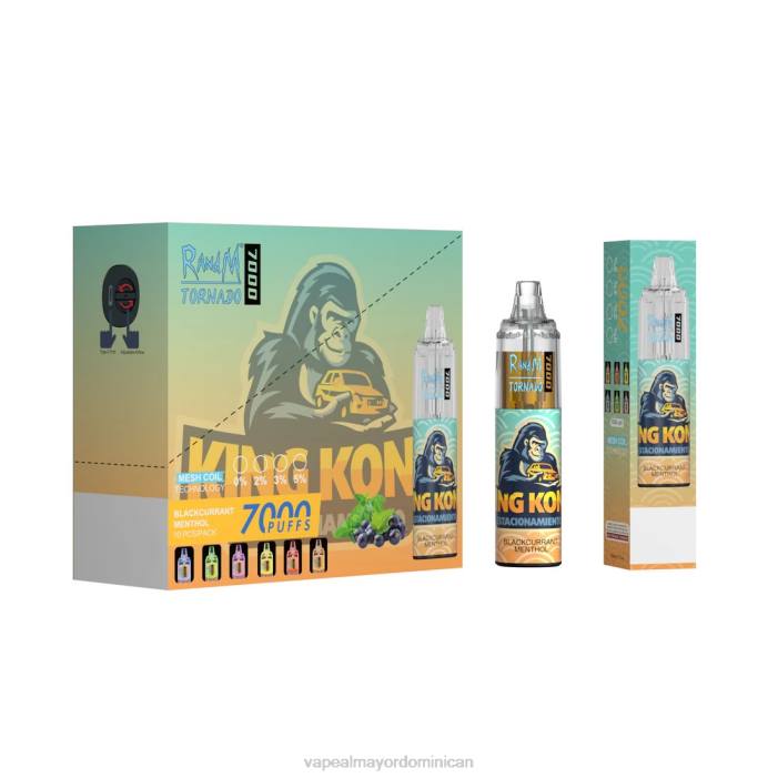 X82D1 - vape al mayor Dominican desechable RandM Tornado 7000 5%
