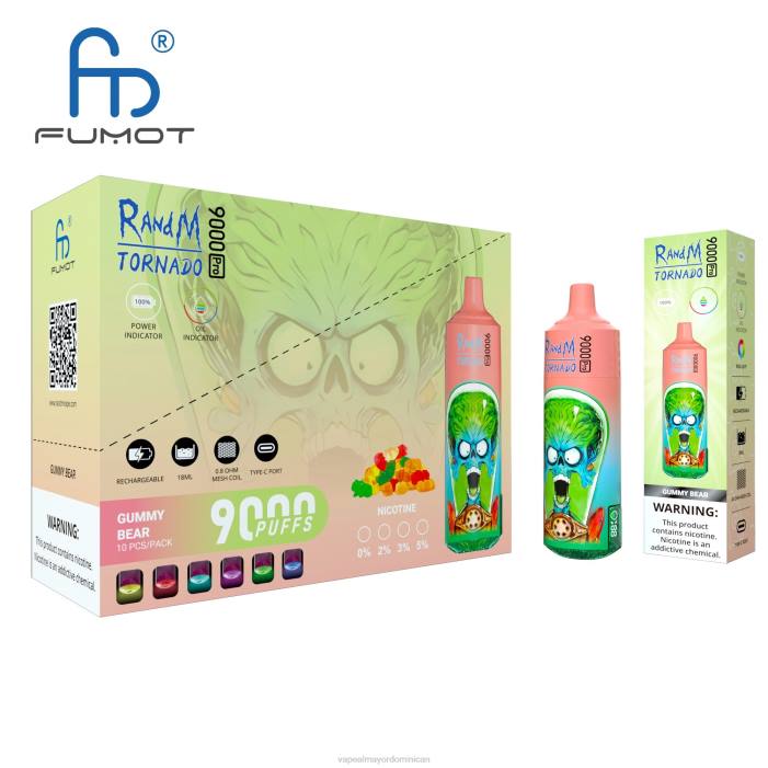 X82D2 - tienda de vapeo al por mayor desechable RandM Tornado 9000 5%