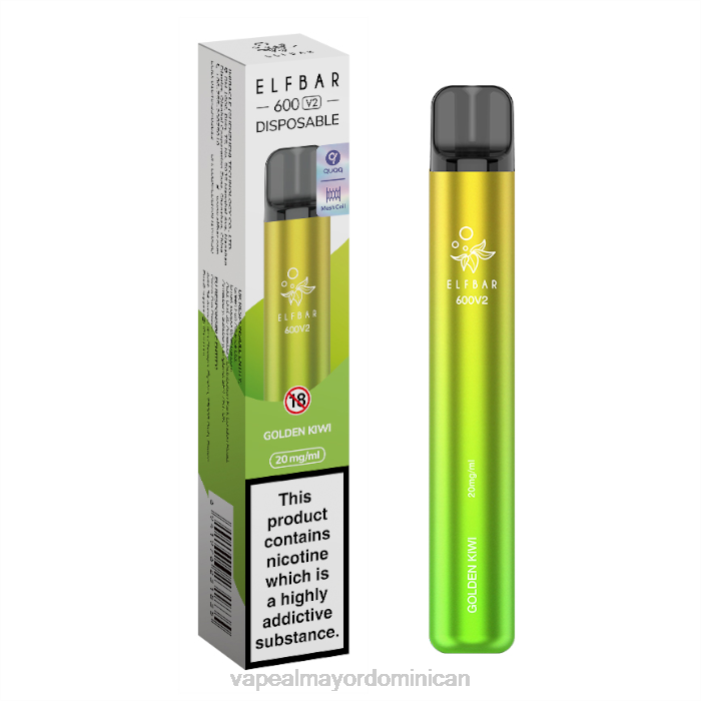 X82D283 - mayorista vapeo kiwi dorado ELFBAR 600V2 20 mg