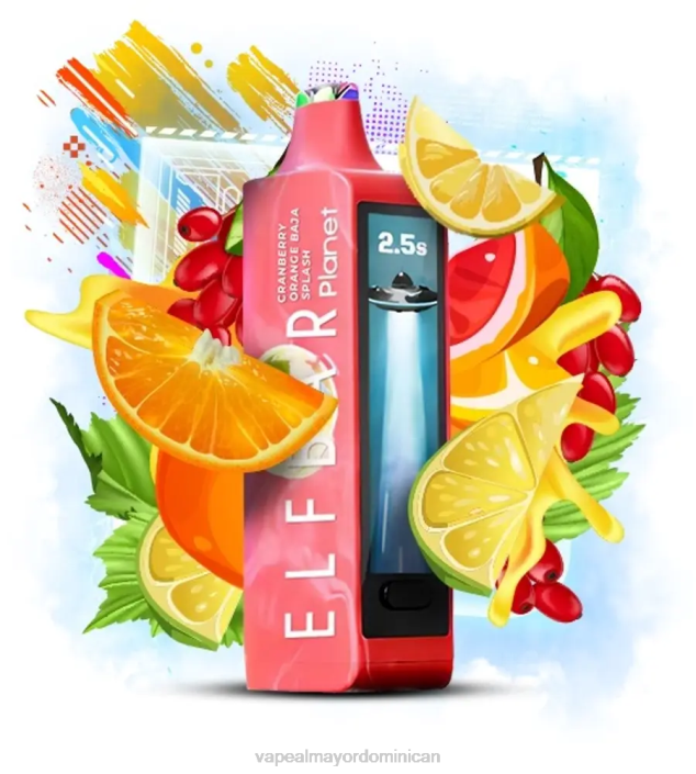 Elf Bar Planet 25000 arándano naranja baja splash 2B0630 Mayorista Vape