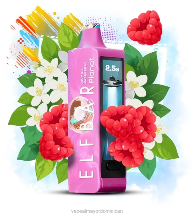 Elf Bar Planet 25000 frambuesa jazmín 2B0619 Liquido De Vape Al Por Mayor En República Dominicana