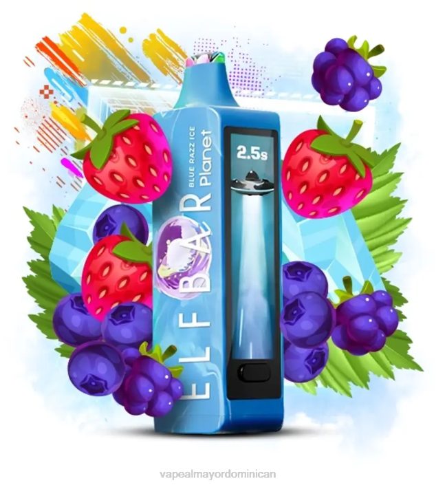 Elf Bar Planet 25000 hielo azul 2B0615 Vapeo Al Por Mayor