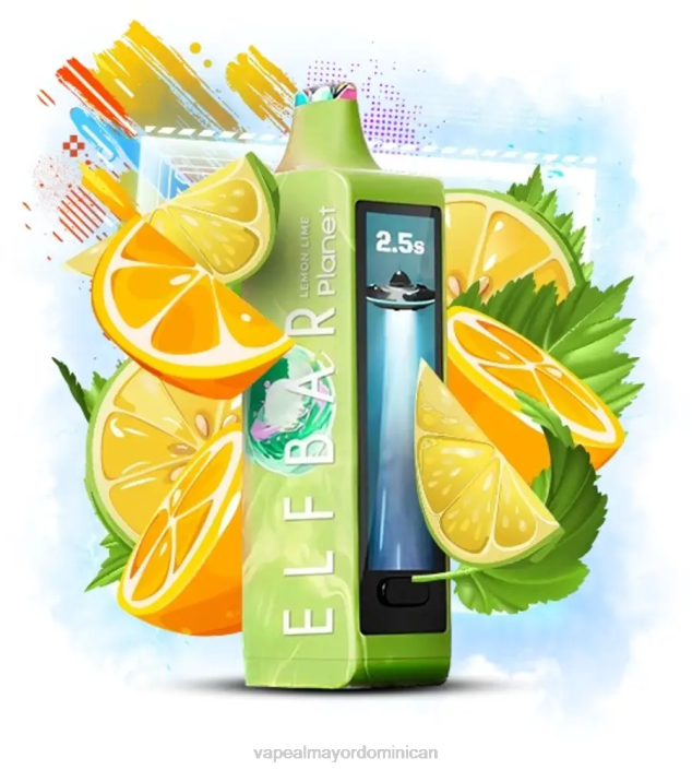 Elf Bar Planet 25000 lima limon 2B0616 Distribuidor Vapeo Al Por Mayor