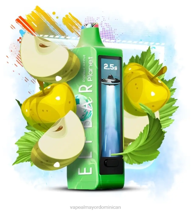 Elf Bar Planet 25000 manzana doble 2B0614 Vape Desechable