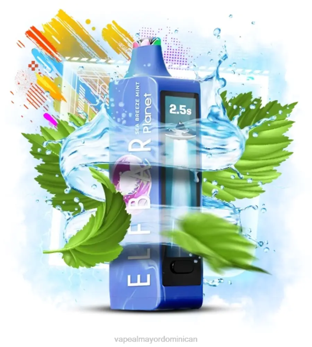 Elf Bar Planet 25000 menta brisa marina 2B0618 Productos De Vapeo Al Por Mayor