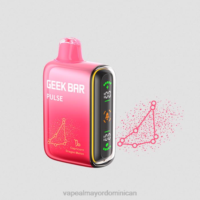 X82D70 - tienda de vapeo al por mayor República Dominicana melón dragón GEEK BAR Pulse edición zodiac 7500 inhalaciones/15000 inhalaciones