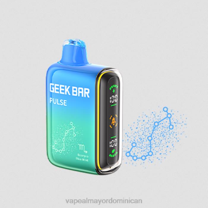 X82D73 - mayorista vapeo menta azul GEEK BAR Pulse edición zodiac 7500 inhalaciones/15000 inhalaciones