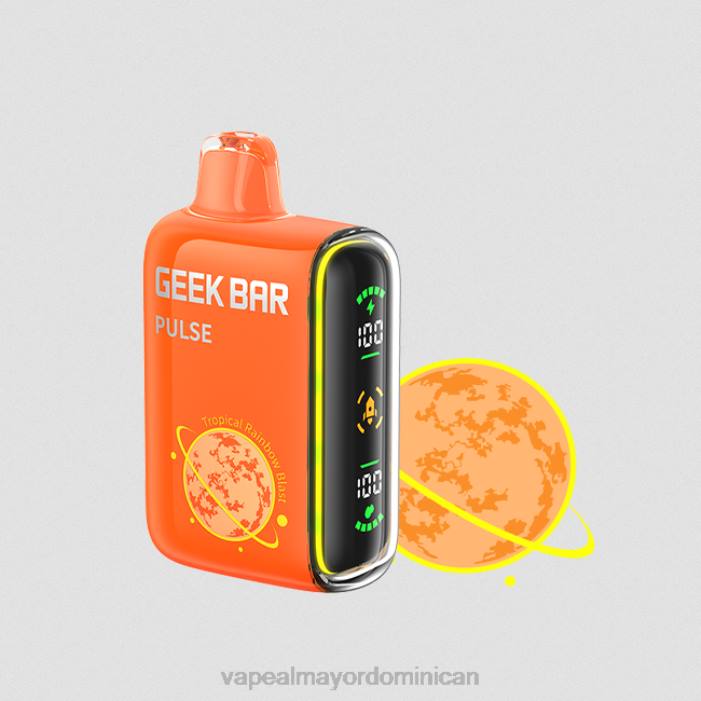 X82D78 - liquido de vape al por mayor en República Dominicana explosión del arco iris tropical GEEK BAR Pulse edición planeta 7500 inhalaciones/15000 inhalaciones