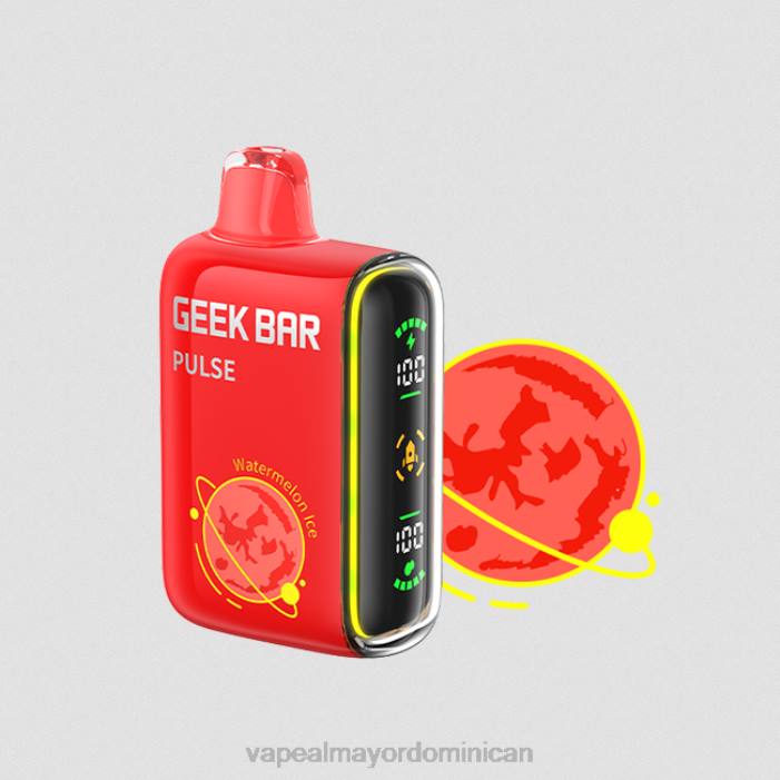 X82D80 - tienda de vapeo al por mayor República Dominicana hielo de sandia GEEK BAR Pulse edición planeta 7500 inhalaciones/15000 inhalaciones