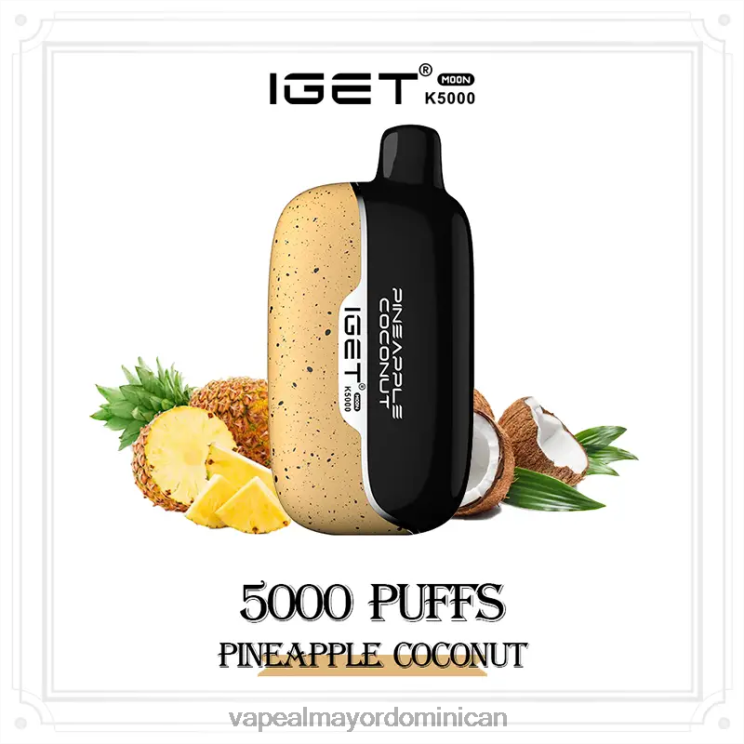 Distribuidor Vapeo Al Por Mayor 2P60X16 IGET Moon k5000 coco piña