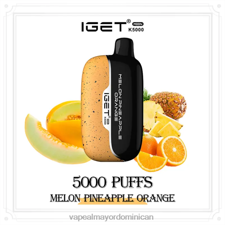 Mayorista Vapeo 2P60X13 IGET Moon k5000 melón piña naranja