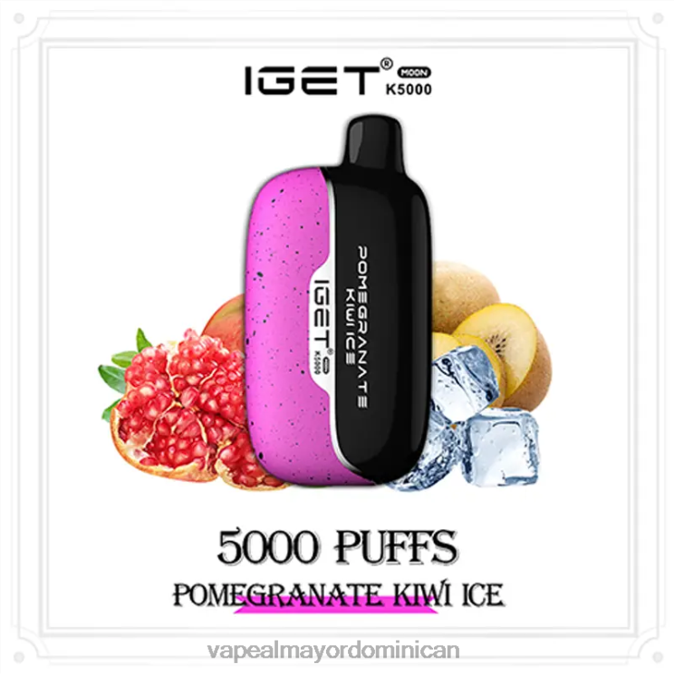 Tienda De Vapeo Al Por Mayor 2P60X17 IGET Moon k5000 hielo de granada y kiwi
