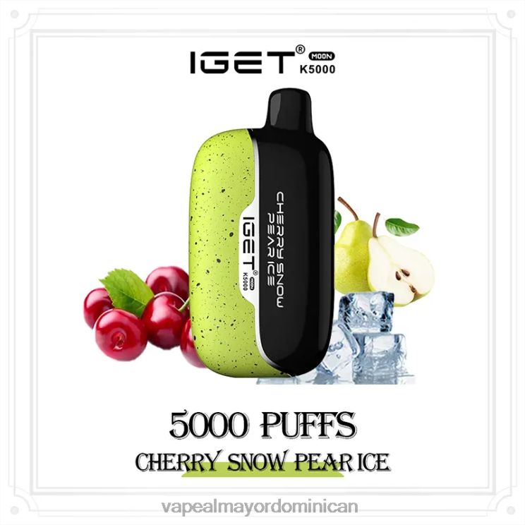 Vapeo Al Por Mayor 2P60X5 IGET Moon k5000 cereza nieve pera hielo