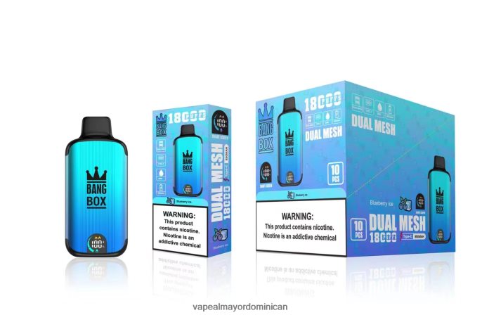 Bang Box 18000 bocanadas hielo de arándanos 6H0X0490 Tienda De Vapeo Al Por Mayor República Dominicana