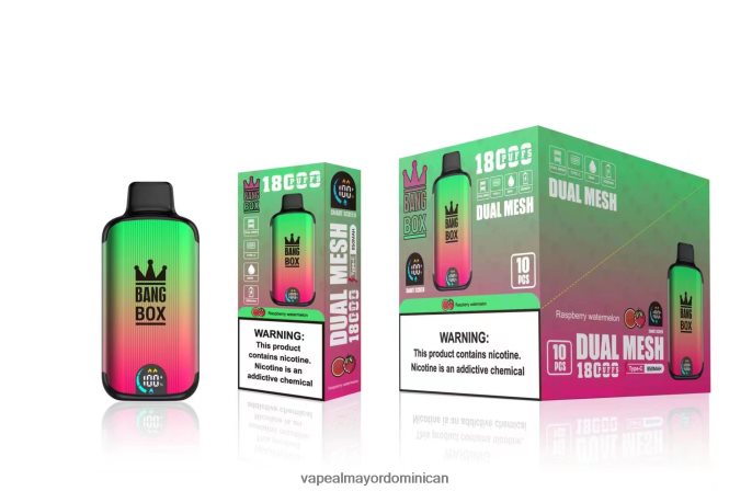Bang Box 18000 bocanadas sandia frambuesa 6H0X0497 Liquido De Vape Al Por Mayor En República Dominicana