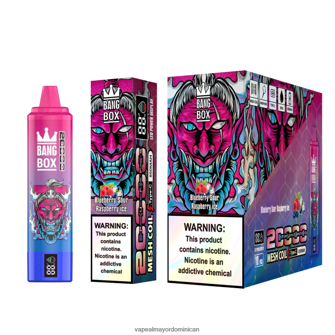 Bang Box 20000 arándano frambuesa agria hielo 6H0X0455 Mayorista Vape