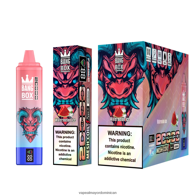 Bang Box 20000 hielo de sandia 6H0X0456 Vape Al Mayor Dominican