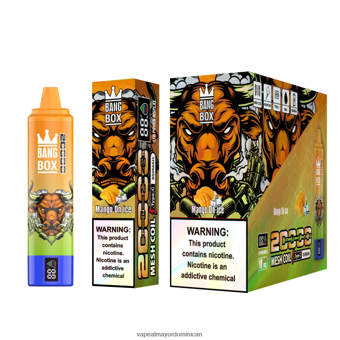 Bang Box 20000 mango en hielo 6H0X0454 Liquido De Vape Al Por Mayor En República Dominicana