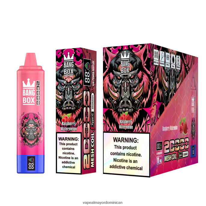 Bang Box 20000 sandia frambuesa 6H0X0453 Productos De Vapeo Al Por Mayor